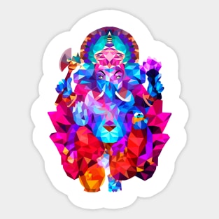 Low Poly Ganesh Sticker